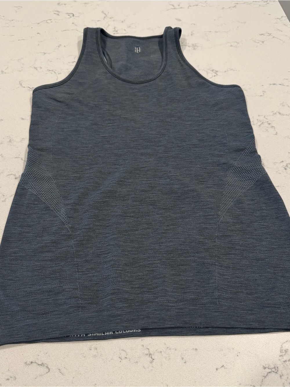 Sweaty Betty Seamless Workout Tank - Medium Heathered Charcoal Gray